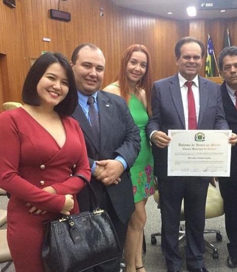 Alexandre Ramos Caiado com Silvana Marta e o casal Luciana-Alexandre Pimentel