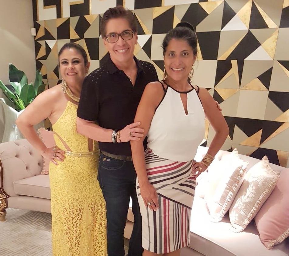 Renata Oliveira, Fernando Parrode e Claudia Oliveira