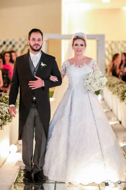 Os noivos Wanessa e Fernando Augusto